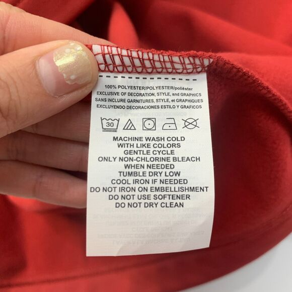 Arizona Cardinals Sweatshirt Men XL Extra Large Red Quarter Zip NFL Team Apparel - Picture 9 of 12